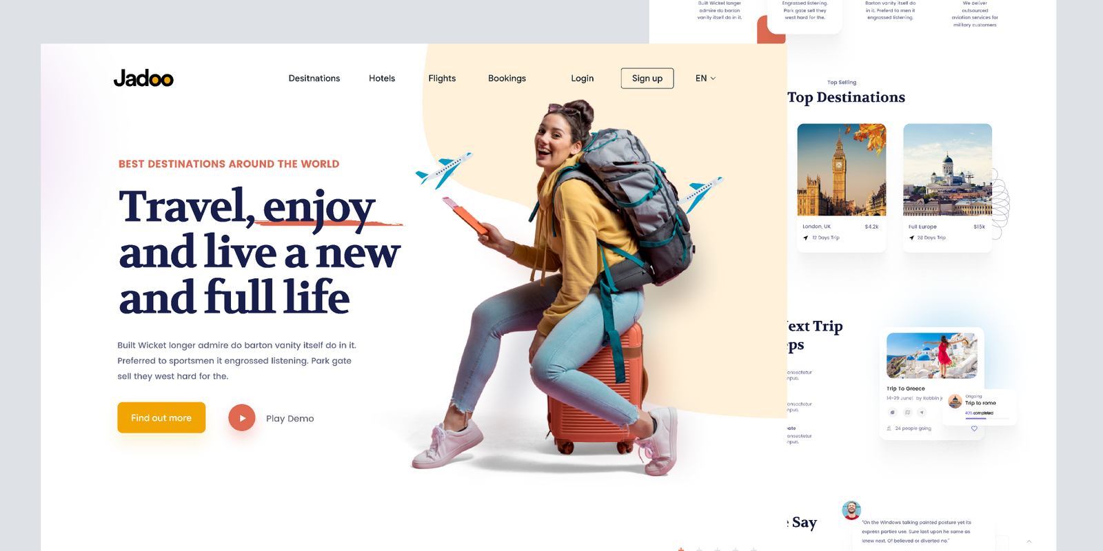 Travel Landing Page